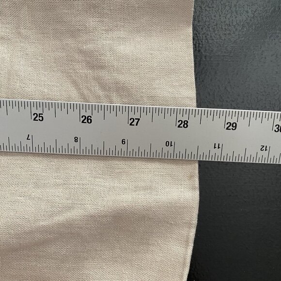 Scoop Linen Blend Scrunch Sleeve Blazer M Beige Jacket Shawl Collar Washable - Picture 13 of 13